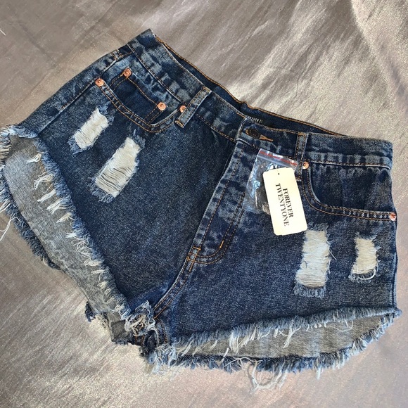 Forever 21 Pants - Forever 21 Bundle! 2 button up skirts, shorts